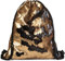 styleBREAKER Turnbeutel Hipster mit Pailletten, Rucksack, Sportbeutel, Beutel, Unisex 02012210, Farbe::Gold/Schwarz