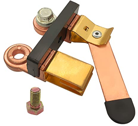 Side Post Knife Blade Master Switch, Ampper 12V / 24V Battery Disconnect Switch Isolator for Marine Car Boat RV ATV Vehicles (with Long Bolt)