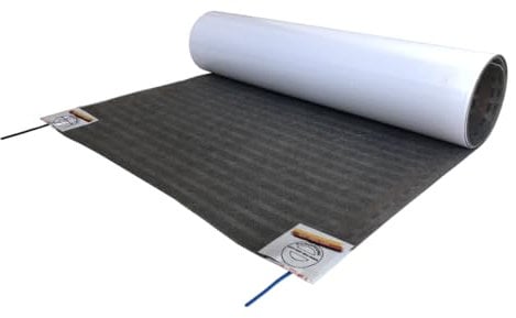Elektrische Fußbodenheizung HoWaTech Lux Folienheizung für Renovierung Laminat Parkett Vinyl Heizfolie 80 W/m², Folienlänge & Fläche:2.5m / 1.25m²