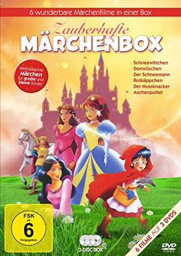 Zauberhafte Märchenbox - (6 Filme) - [DVD] (Schneewittchen, Dornröschen, Rotkäppchen, Aschenputtel, Der Nussknacker, Der Schneemann)