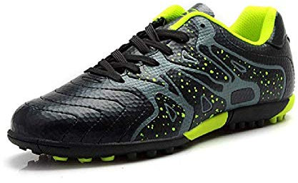 Scarpe da Calcio Ragazzi Bambino Scarpe Sportive Calcetto Traspirante - Nero 32 EU