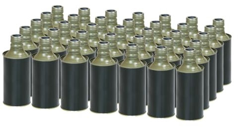 STI Offerta 35 Pezzi Latta a Bottiglia 500ml per Olio con Tappo a Vite e salvagoccia