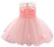 FYMNSI Vestito da bambina con fiori, vestito da principessa, abito da festa per battesimo, abito di compleanno, linea A, fiocco, senza maniche, per feste, 6-24 mesi Colore: rosa. 18-24 Mesi