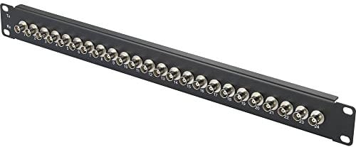 Renkforce 24 Ports Panneau de Brassage BNC 483 mm (19) 1 UH équipé