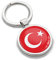 Biomar Labs® Schlüsselanhänger Metall Keyring mit Geschenkbox Autoschlüssel Geschenk Metall-Schlüsselanhänger Schlüsselbund Edelstahl Türkei Turkey Türkisch National Flagge Fahne KK 182