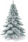 COSTWAY Arbol de Navidad Nevado 180cm, Árbol de Navidad Verde con Nieve, 657 Agujas de PVC, Soporte de Metal, Arvore de Natal Hogar Oficina Fiesta (180 cm)