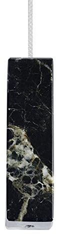 Himalayan Marble Rectangular Light Pull - Black