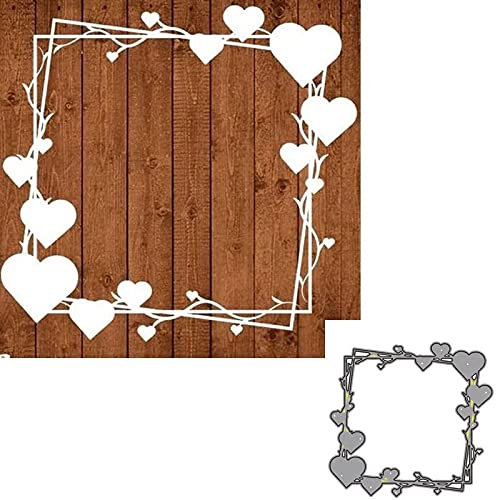 YunTrip Stanzformen für Kartenherstellung, Herzrahmen, Metall-Stanzschablonen für DIY, Scrapbooking, Fotoalbum, Papier, dekoratives Handwerk für Grußkarten/Einladung