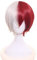 Bloody devil Halloween Kostüm Party Anime Cosplay Perücke mit kostenloser Perückenkappe für My Hero Academia (Shoto Todoroki)