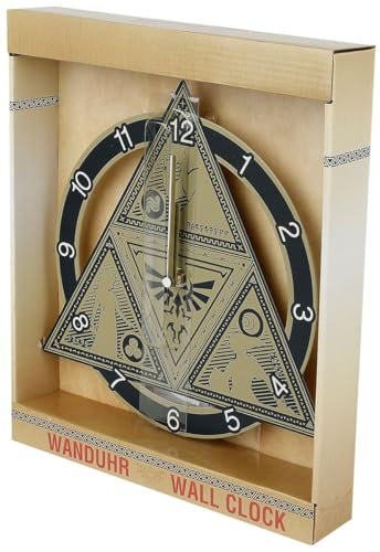 The Legend Of Zelda Triforce Unisex Orologio da parete standard metallo