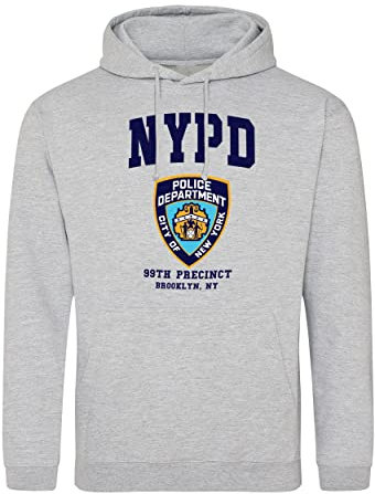 Brooklyn 99 New York Police Nine Nine Precinct Sudadera con Capucha Gris Unisex Size XXL