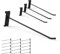 HUHOLE Gridwall Haken 10 Zoll, 32 PC Display Haken für Gitter Wand Panel schwarz