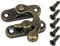 HMF 6492 Vintage Deko Verschluss aus Metall für Geschenkbox | 27 x 32 mm | Bronze