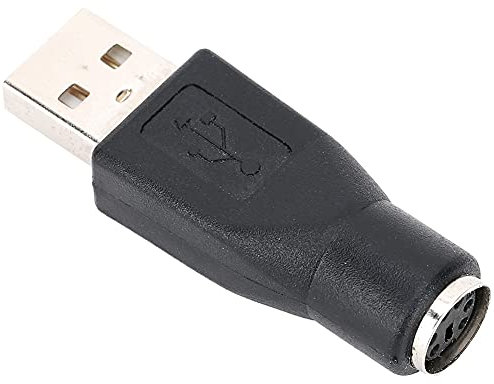 Dioche Ps2 a Usb Ps2 Femmina a Usb Maschio Adattatore Nero 5 Pezzi Usb Maschio a per Ps 2 Convertitore Adattatore Femmina per Mouse Tastiera con Interfaccia Ps 2