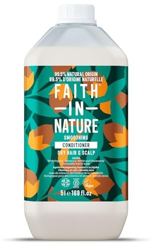 Faith In Nature Natürlicher Conditioner - Vegan & Cruelty Free, ohne SLS oder Parabene - 5L Nachfüllpack - Jojoba