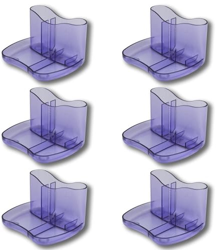 Deflecto Kaddymaster Pen Pot & Desk Tidy Ice Purple - Pack of 6 - Pen Holder For Desk Organiser - All-in-One Pen Pots For Desk Tidy Organiser Set - Pencil Pot For Desk Accessories - Desktop Organiser
