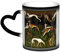 Tasse, farbwechselnde Keramik-Kaffeetasse, Teetasse für Küche, Restaurant, Büro, 330 ml, Motiv: Windhunde