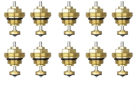 BlissfulAbode Fußbodenheizungskrümmer Rücklaufstift M30 x 1,5, zuverlässiger Ventileinsatz für UFH-Stellantrieb, kompatibel mit M30 x 1, 5 Rücklaufstift-Ventilkern (10 Stück)