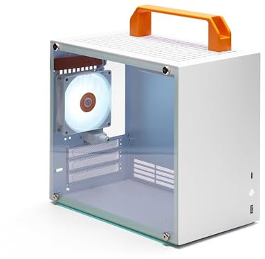 SGPC K-Lite Series Chassis/Compact Mini-ITX PC Gaming Case / 135 mm CPU Cooler & 240-335 mm GPU y SFX PSU Support/Panel lateral de vidrio templado (K77Lite)