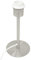 B & S Lampenfuß Metall Edelstahl matt H 27cm für E27 max 40 Watt