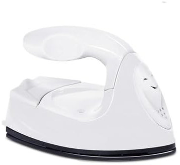 2024 New Lay Flat Mini Iron HolicsBeauty, Mini Reisebügeleisen, Kompaktes Bügeleisen für Kleidung, Tragbares Reisebügeleisen, Kleines elektrisches tragbares Handbügeleisen (Weiß)