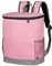 Mochila Nevera Aislada Mochila Grande Impermeable Bolsas Nevera Aislada A Prueba De Fugas Bolsa Nevera De Playa con Bolsillo Lateral ＆ Delantero para Camping, Viajes, Mochila Rosa con Nevera
