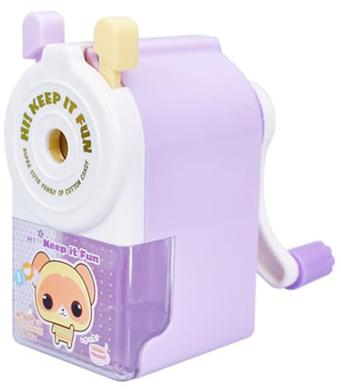 Bleistiftanspitzer, Manueller Tisch Bleistiftspitzer Manuelle Spitzmaschine bleistiftspitzer mit kurbel, anspitzer mit behälter kinder für Büro Klassenzimmer Zuhause Bleistiftspitzer