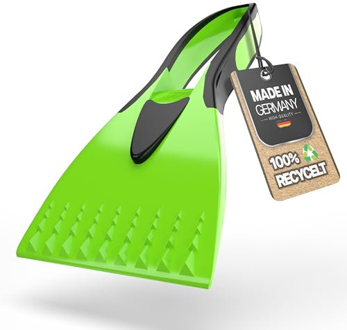 Premium Auto Eiskratzer mit Kunststoffklinge | Robuster & Zuverlässiger Scheibenkratzer aus recyceltem Material | Eisschaber zur effizienten Entfernung von EIS & Schnee