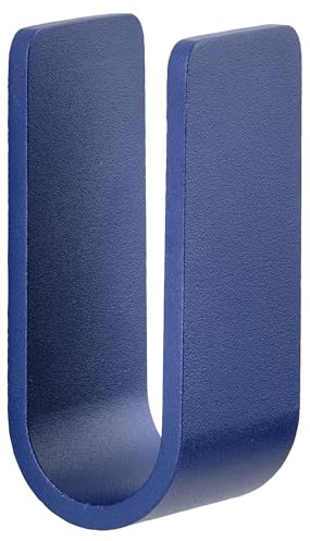 Zone Denmark Ume Wandhaken zum Schrauben - Dezenter Handtuchhaken, Kleiderhaken oder Haken für Badaccessoires - Inkl. Schrauben und Dübel - 3,5 x 3,4 x 8 cm - 1 Stück - Indigo Blue