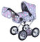 Knorrtoys 63144 - Puppenwagen Ruby - Star Grey pink