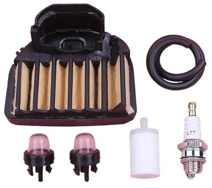 Tuyau de filtre à air et à carburant for tronçonneuse Husqvarna 455 455E, for Rancher 460, pièce de rechange, kit de bougie d'allumage et d'ampoule d'amorçage