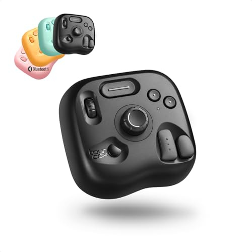TOUR BOX Lite Bluetooth, Kompakte Bearbeitungstastatur Makro-Controller mit anpassbarer Software für Digitale Künstler, Fotografen, Editoren, Content Creator – Effizienz in Farbe (Schwarz)