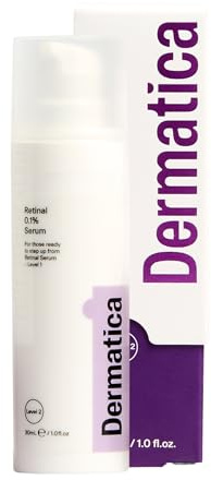 Dermatica Retinal 0.1% Serum: Level 2 – Anti-Ageing Face Serum with Retinaldehyde, Biomimetic Growth Factor & Ceramides to Target & Prevent Fine Lines, Dullness, Signs of Ageing