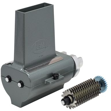 LEM Products BigBite 2-in-1 Jerky Slicer and Tenderizer Attachment for Meat Grinders, Aluminum