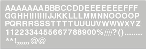 Pack of 90 x 1 (25mm) White Vinyl Sticky Letters & Numbers, Self-Adhesive, Stick on, Cut-to-Shape, Waterproof Lettering for Signs, Vehicles, Boats, Posters & School Projects