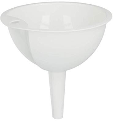 Metaltex Embudo PLÁSTICO Ø12 CMS, Blanco, 12 cm