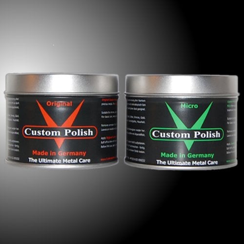CUSTOM POLISH Polierset 2x400g Chrompolitur Alupolitur Polierpaste Edelstahlpolitur