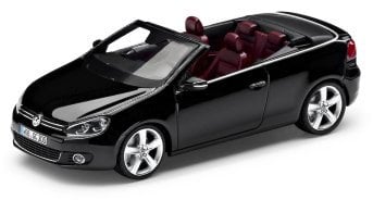 VW Modellauto Golf 6 Cabriolet 1:43 Deep Black Perleffekt