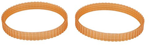 sourcingmap 10mm Larghezza 245mm Circonferenza PU Pialla Elettrica Cinghia di Trasmissione Arancione 2pcs
