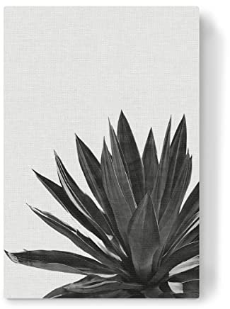 artboxONE Leinwand 150x100 cm Natur Ginkgo Palm Black White von Orara Studio