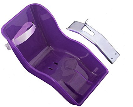 Ammaco Girls Bike Rear Purple Glitter Baby Dolly Carrier Kids Seat