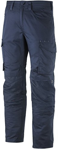 Snickers 68019595048 Size 48 Service Trousers with Knee Pockets - Navy Blue/Navy Blue