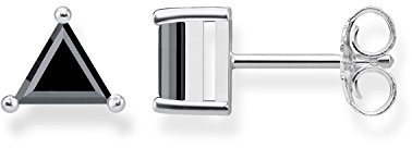 Thomas Sabo Damen-Ohrstecker Dreiecke Schwarz 925 Sterling Silber H1968-051-11