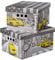 SOFTILLO Pack of 2 Decorative Storage Boxes With Lids Home Office Bedroom Wardrobe Box Organiser Archive Box with Lid Multi-Use General Storage Archive Box with Lid Stylish Set XLarge New York