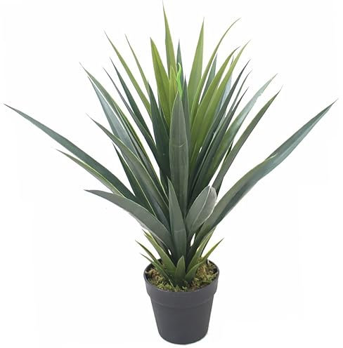 Leaf Hoja 60cm Agave Artificial Suculenta Yukka Estilo Planta Verde