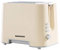 Daewoo Plastic Chrome Toaster, 2 Slice, Removable Crumb Tray, Browning Controls - Cream