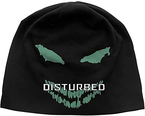 Disturbed Face Beanie Black