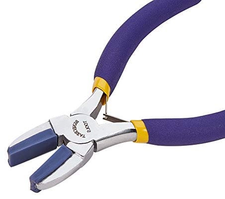 BENECREAT Mini pinza a becco piatto a doppia mascella in nylon per la creazione di gioielli e progetti di svago