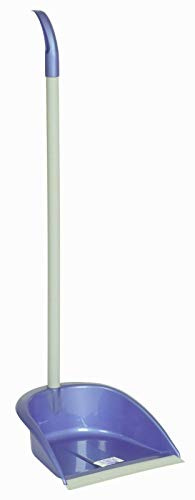Parodi&Parodi alza plastica, raccogli immondizia Pulizia Polvere con Gommino Antiscivolo e Manico in Metallo, Paletta Misura 22x26x105 e Colori Assortiti, Neutro, Standard