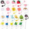 Yzpacc 20pcs Silicone Straw Tips Covers Cute Reusable Drinking Straw Caps Dust-Proof Splash-Proof Decor Straw Plug for 6-8 mm Straws (Not Include Straws)